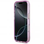 Husa Guess IML Glitter Flowers Triangle cu MagSafe compatibila cu iPhone 18 Pro / 17 Pro, Violet 6 - lerato.ro