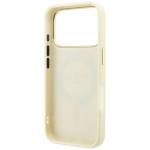 Husa Guess Ring Stand 360 Grained Classic Logo cu MagSafe compatibila cu iPhone 18 Pro Max / 17 Pro Max, Bej 8 - lerato.ro