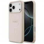 Husa Guess Saffiano Classic Logo cu MagSafe compatibila cu iPhone 18 Pro Max / 17 Pro Max, Roz 4 - lerato.ro