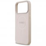 Husa Guess Saffiano Classic Logo cu MagSafe compatibila cu iPhone 18 Pro Max / 17 Pro Max, Roz 7 - lerato.ro