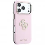 Husa Guess Smooth Big Strass Logo compatibila cu iPhone 18 Pro / 17 Pro, Roz 5 - lerato.ro