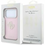 Husa Guess Smooth Big Strass Logo compatibila cu iPhone 18 Pro / 17 Pro, Roz 9 - lerato.ro