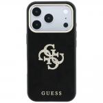 Husa Guess Smooth Big Strass Logo compatibila cu iPhone 18 Pro / 17 Pro, Negru 2 - lerato.ro