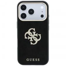 Huse si carcase iPhone 18 Pro, Husa Guess Smooth Big Strass Logo compatibila cu iPhone 18 Pro / 17 Pro, Negru, lerato.ro