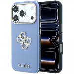 Husa Guess Smooth Big Strass Logo compatibila cu iPhone 18 Pro / 17 Pro, Albastru 4 - lerato.ro