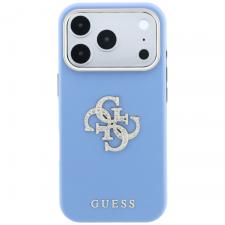 Huse si carcase iPhone 18 Pro, Husa Guess Smooth Big Strass Logo compatibila cu iPhone 18 Pro / 17 Pro, Albastru, lerato.ro