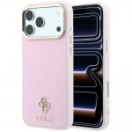 Husa Guess Saffiano Small 4G Classic Logo cu MagSafe compatibila cu iPhone 18 Pro Max / 17 Pro Max, Roz 4 - lerato.ro