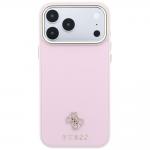 Husa Guess Saffiano Small 4G Classic Logo cu MagSafe compatibila cu iPhone 18 Pro Max / 17 Pro Max, Roz 2 - lerato.ro