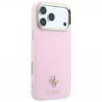 Husa Guess Saffiano Small 4G Classic Logo cu MagSafe compatibila cu iPhone 18 Pro Max / 17 Pro Max, Roz 5 - lerato.ro