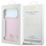 Husa Guess Saffiano Small 4G Classic Logo cu MagSafe compatibila cu iPhone 18 Pro Max / 17 Pro Max, Roz 9 - lerato.ro
