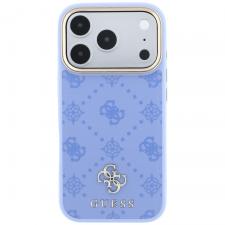 Huse si carcase iPhone 18 Pro Max, Husa Guess Peony 4G Small Logo cu MagSafe compatibila cu iPhone 18 Pro Max / 17 Pro Max, Albastru, lerato.ro