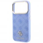 Husa Guess Peony 4G Small Logo cu MagSafe compatibila cu iPhone 18 Pro Max / 17 Pro Max, Albastru 7 - lerato.ro