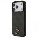 Husa Guess 4G Small Classic Logo cu MagSafe compatibila cu iPhone 18 Pro / 17 Pro, Negru 3 - lerato.ro