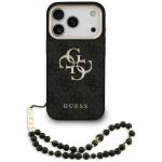 Husa Guess 4G Strap 4G Classic Logo Metal Trims compatibila cu iPhone 18 Pro / 17 Pro, Negru 2 - lerato.ro