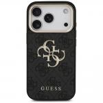 Husa Guess 4G Strap 4G Classic Logo Metal Trims compatibila cu iPhone 18 Pro / 17 Pro, Negru 5 - lerato.ro
