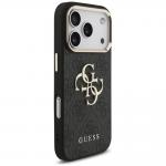 Husa Guess 4G Strap 4G Classic Logo Metal Trims compatibila cu iPhone 18 Pro / 17 Pro, Negru 6 - lerato.ro