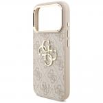 Husa Guess 4G Strap 4G Classic Logo Metal Trims compatibila cu iPhone 18 Pro / 17 Pro, Roz 8 - lerato.ro