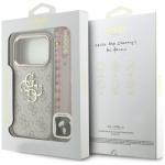 Husa Guess 4G Strap 4G Classic Logo Metal Trims compatibila cu iPhone 18 Pro / 17 Pro, Roz 10 - lerato.ro