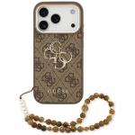 Husa Guess 4G Strap 4G Classic Logo Metal Trims compatibila cu iPhone 18 Pro Max / 17 Pro Max, Maro 2 - lerato.ro