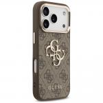 Husa Guess 4G Strap 4G Classic Logo Metal Trims compatibila cu iPhone 18 Pro Max / 17 Pro Max, Maro 6 - lerato.ro
