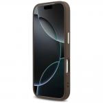 Husa Guess 4G Strap 4G Classic Logo Metal Trims compatibila cu iPhone 18 Pro Max / 17 Pro Max, Maro 7 - lerato.ro