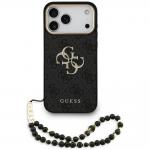 Husa Guess 4G Strap 4G Classic Logo Metal Trims compatibila cu iPhone 18 Pro Max / 17 Pro Max, Negru 2 - lerato.ro