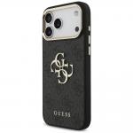 Husa Guess 4G Strap 4G Classic Logo Metal Trims compatibila cu iPhone 18 Pro Max / 17 Pro Max, Negru 4 - lerato.ro