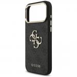 Husa Guess 4G Strap 4G Classic Logo Metal Trims compatibila cu iPhone 18 Pro Max / 17 Pro Max, Negru 8 - lerato.ro