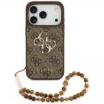 Husa Guess 4G Strap 4G Classic Logo compatibila cu iPhone 18 Pro / 17 Pro, Maro 2 - lerato.ro