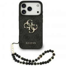Huse si carcase iPhone 18 Pro, Husa Guess 4G Strap 4G Classic Logo compatibila cu iPhone 18 Pro / 17 Pro, Negru, lerato.ro