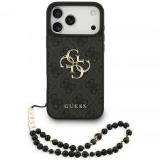 Huse si carcase iPhone 18 Pro Max, Husa Guess 4G Strap 4G Classic Logo compatibila cu iPhone 18 Pro Max / 17 Pro Max, Negru, lerato.ro