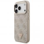 Husa Guess 4G Triangle Logo cu MagSafe compatibila cu iPhone 18 Pro / 17 Pro, Rose Gold 3 - lerato.ro