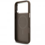 Husa Guess 4G Triangle Logo cu MagSafe compatibila cu iPhone 18 Pro Max / 17 Pro Max, Brown / Silver 8 - lerato.ro