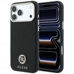 Husa Guess Grained Round Strass Logo cu MagSafe compatibila cu iPhone 18 Pro Max / 17 Pro Max, Negru 4 - lerato.ro