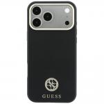 Husa Guess Grained Round Strass Logo cu MagSafe compatibila cu iPhone 18 Pro Max / 17 Pro Max, Negru 2 - lerato.ro