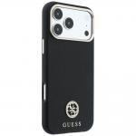 Husa Guess Grained Round Strass Logo cu MagSafe compatibila cu iPhone 18 Pro Max / 17 Pro Max, Negru 5 - lerato.ro