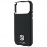 Husa Guess Grained Round Strass Logo cu MagSafe compatibila cu iPhone 18 Pro Max / 17 Pro Max, Negru 7 - lerato.ro