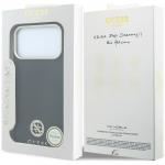 Husa Guess Grained Round Strass Logo cu MagSafe compatibila cu iPhone 18 Pro Max / 17 Pro Max, Negru 9 - lerato.ro