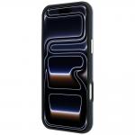 Husa Guess Grained Round Strass Logo cu MagSafe compatibila cu iPhone 18 Pro Max / 17 Pro Max, Albastru 6 - lerato.ro