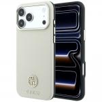 Husa Guess Round Strass Logo cu MagSafe compatibila cu iPhone 18 Pro / 17 Pro, Bej 4 - lerato.ro