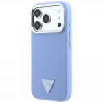 Husa Guess 4G Triangle Logo cu MagSafe compatibila cu iPhone 18 Pro Max / 17 Pro Max, Albastru 3 - lerato.ro