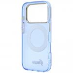 Husa Guess IML Ring Stand 360 Script Metal Logo cu MagSafe compatibila cu iPhone 18 Pro / 17 Pro, Albastru 8 - lerato.ro