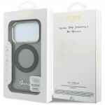 Husa Guess IML Ring Stand 360 Script Metal Logo cu MagSafe compatibila cu iPhone 18 Pro Max / 17 Pro Max, Negru 9 - lerato.ro