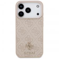 Huse si carcase iPhone 18 Pro, Husa Guess 4G Small Classic Logo cu MagSafe compatibila cu iPhone 18 Pro / 17 Pro, Roz, lerato.ro