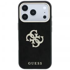 Huse si carcase iPhone 18 Pro Max, Husa Guess Smooth and Big Strass Logo compatibila cu iPhone 18 Pro Max / 17 Pro Max, Negru, lerato.ro