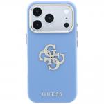 Husa Guess Smooth and Big Strass Logo compatibila cu iPhone 18 Pro Max / 17 Pro Max, Albastru 2 - lerato.ro