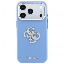 Huse si carcase iPhone 18 Pro Max, Husa Guess Smooth and Big Strass Logo compatibila cu iPhone 18 Pro Max / 17 Pro Max, Albastru, lerato.ro