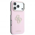 Husa Guess Smooth and Big Strass Logo compatibila cu iPhone 18 Pro Max / 17 Pro Max, Roz 5 - lerato.ro