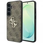 Carcasa Guess Leather 4G Metal Logo compatibila cu Samsung Galaxy S26 FE, Maro 4 - lerato.ro