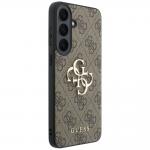 Carcasa Guess Leather 4G Metal Logo compatibila cu Samsung Galaxy S26 FE, Maro 5 - lerato.ro